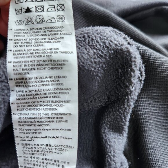 Kappa Jacket Men's Size XL Active Training Full Zip Long Sleeve Grey with Orange - Picture 7 of 11